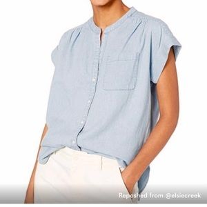 J. Crew Mercantile - NWT - denim button down top - size Small